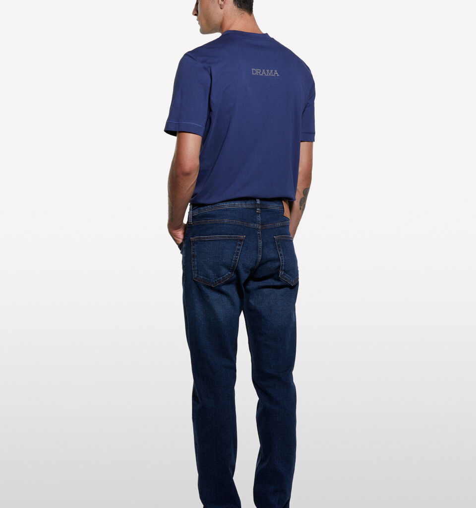 Blue Style 74 slim fit jeans - men's slim fit jeans - Dark Blue | Sisley image number 2
